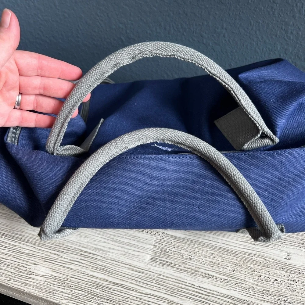Tommy Bahama Navy and Gray Duffel Bag